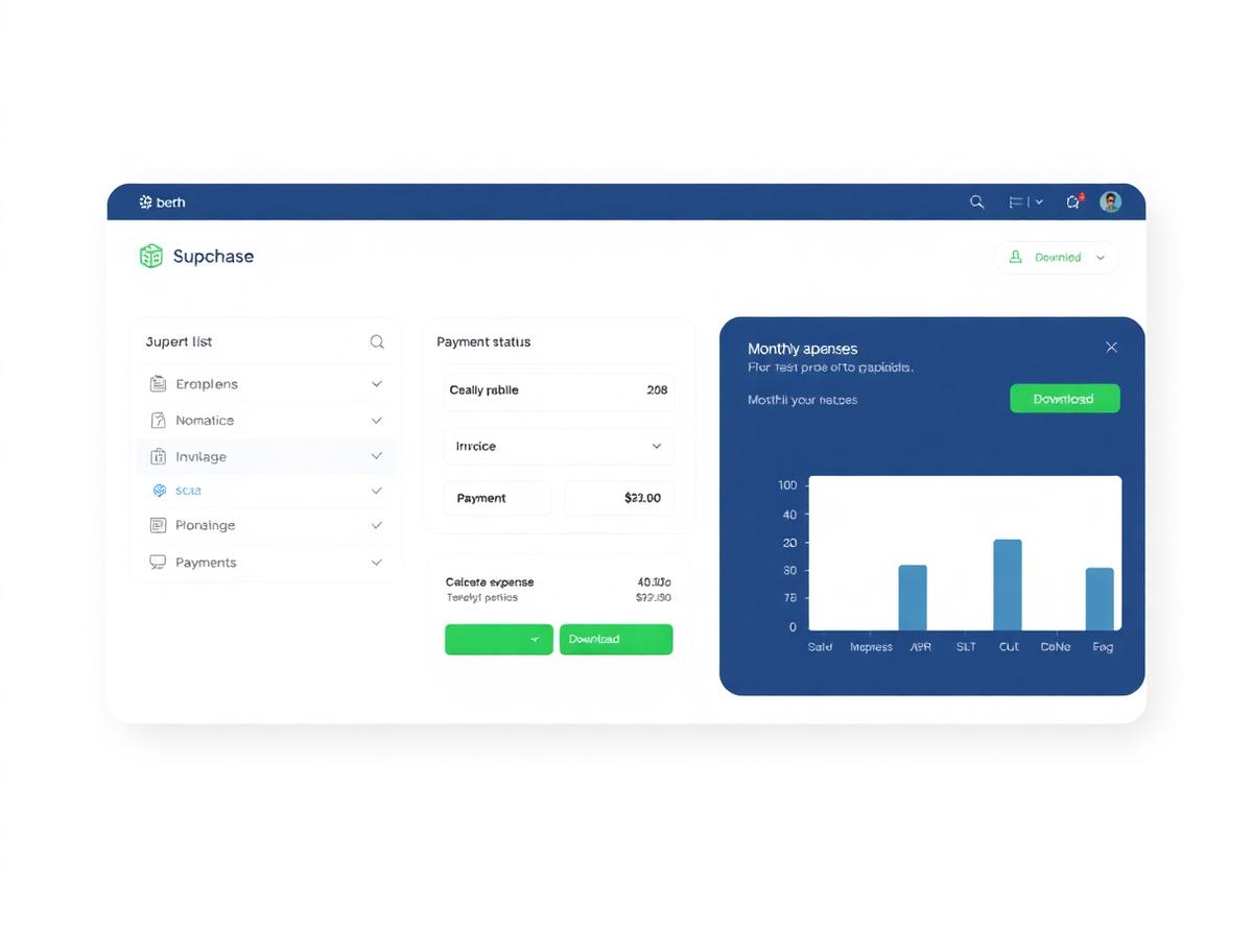 Captura de la aplicación Compras, facturación y pagos